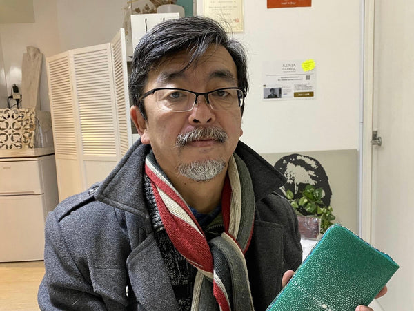吉田様<br/>スティングレイ革<br/>（エメラルドグリーン）<br/>お財布
