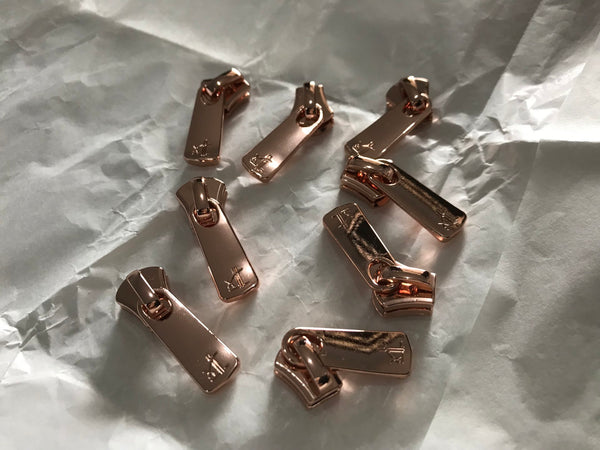 YKK new ジッパー　入荷　ピンクゴールド