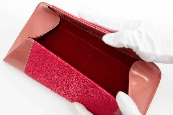Allamanda [Ray leather x Cowhide] Rose pink & pink