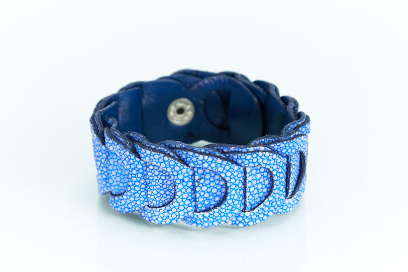 Bracelet [ray leather] sapphire