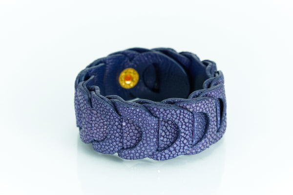 Bracelet [ray leather] lapis blue