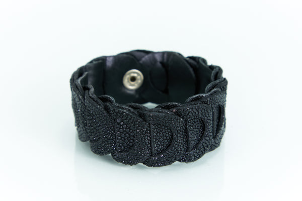 Bracelet [ray leather] black