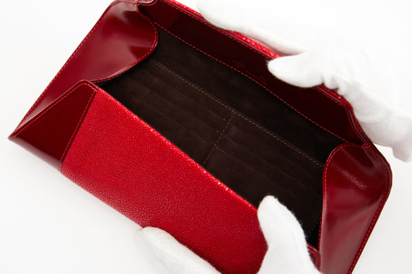 Allamanda [Ray leather x Cowhide] Rosso & Maldives