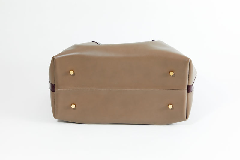 Melia [Cowhide] Chocolate Brown & Wine Red