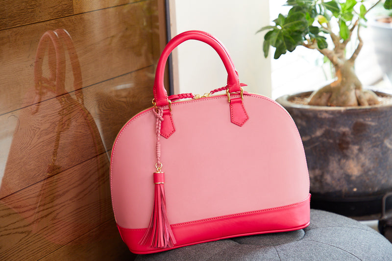 Remawa [cowhide] pink & rose pink combination