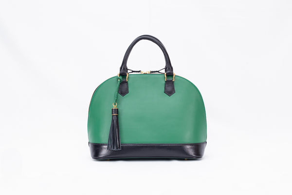 Remawa [cowhide] green & black combination