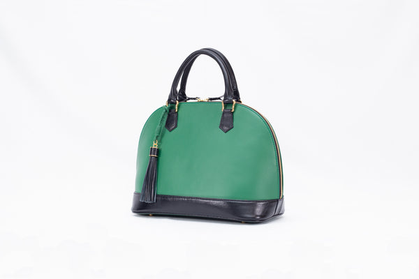 Remawa [cowhide] green & black combination
