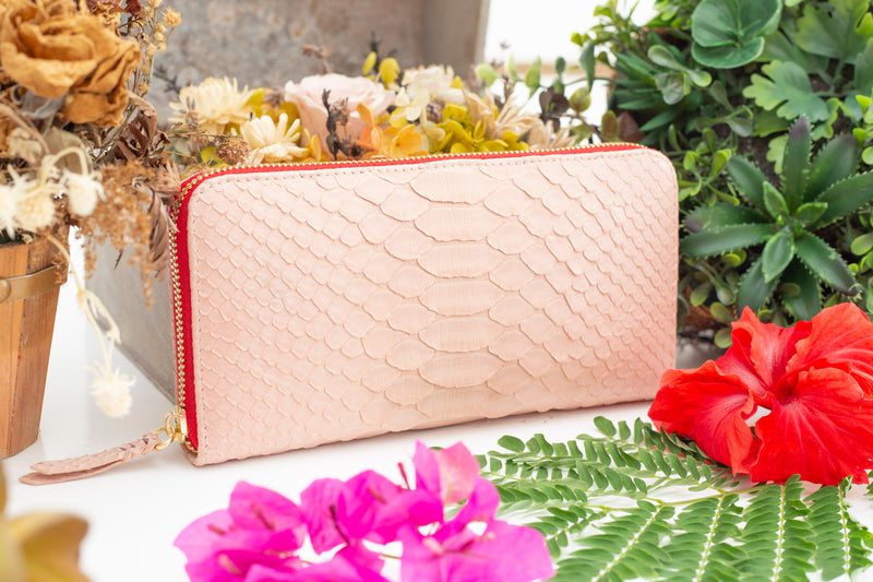 Mandala [python leather] baby pink